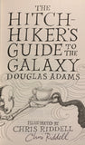 The Hitchhiker's Guide to the Galaxy, Illustrated Edition (pb) - by Douglas Adams, Signed & Illustrated by Chris Riddell