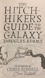 The Hitchhiker's Guide to the Galaxy, Illustrated Edition (pb) - by Douglas Adams, Signed & Illustrated by Chris Riddell