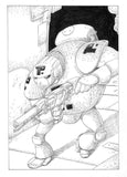 The Hitchhiker's Guide to the Galaxy, Illustrated Edition (pb) - by Douglas Adams, Signed & Illustrated by Chris Riddell