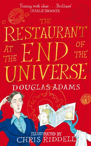 (NEW!) The Restaurant at the End of the Universe, Illustrated Ed. (pb) - by Douglas Adams, Signed & Illustrated by Chris Riddell
