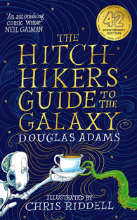 The Hitchhiker's Guide to the Galaxy, Illustrated Edition (pb) - by Douglas Adams, Signed & Illustrated by Chris Riddell