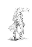 Alice & the White Rabbit Hug, from 100 Hugs - signed copy, by Chris Riddell 9781509814305