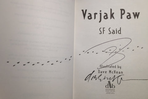 Varjak Paw - Signed & DOUBLE Signed Copies by SF Said & Dave McKean